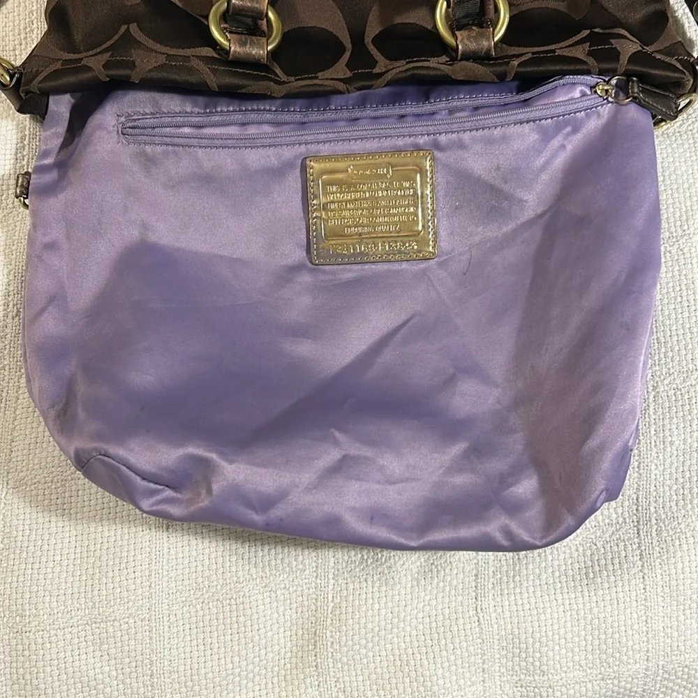 COACH Poppy 13843 Brown Tote Bag